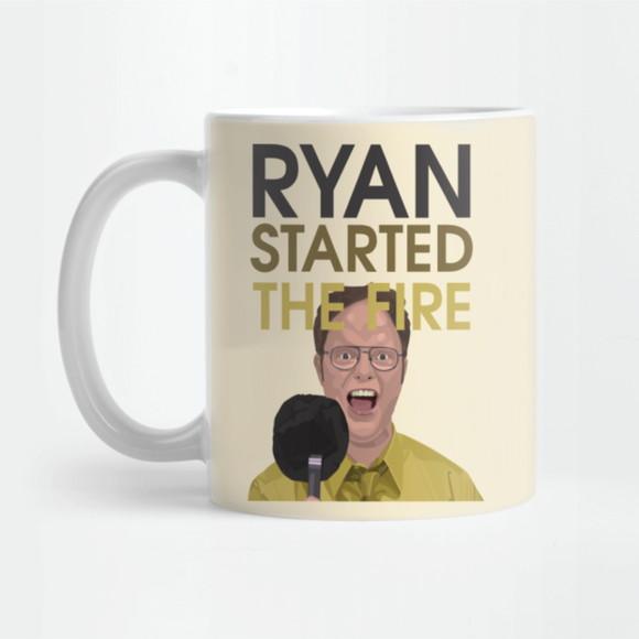 Caneca Ryan started the fire! The Office
