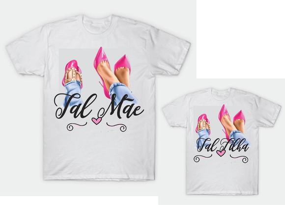 Camiseta Shoes Sapatinhos - Tal Mãe tal Filha kit /02