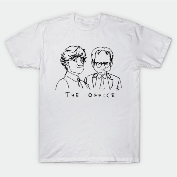 Camiseta The Office Sketch Jim And Dwight