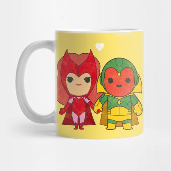 Caneca Wanda E Vision Chibi