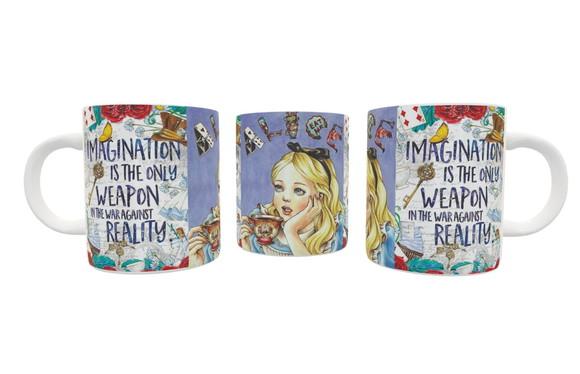 Caneca Alice Imagination Is The Only Weapon