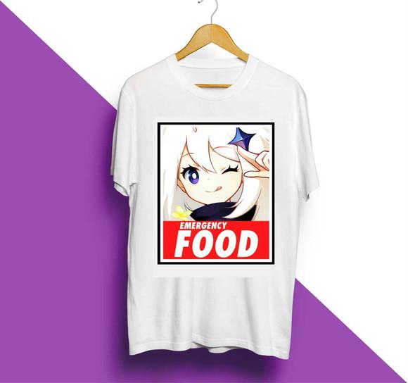 Camiseta Genshin Impact - Paimon Emergency Food