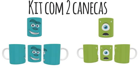 Caneca Monstros Sa Kit C/02 Canecas