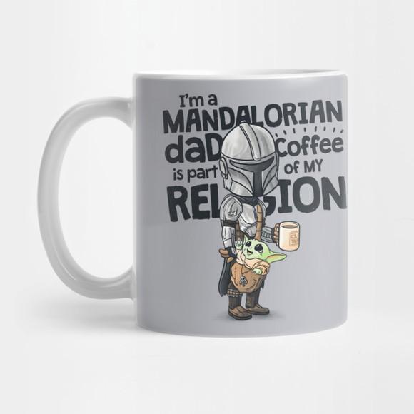 Caneca The Mandalorian Dad Coffee is My Religion