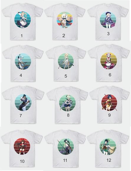 Camiseta Genshin Impact Escolha seu Modelo