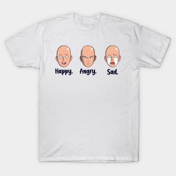 Camiseta One Punch Man Saitama Moods - Emojis