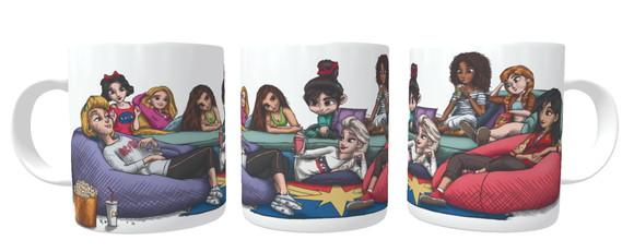 Caneca Princesas Disney Detona Half