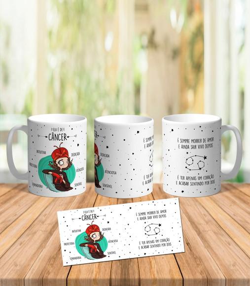 Caneca Ela é de Câncer - Signos