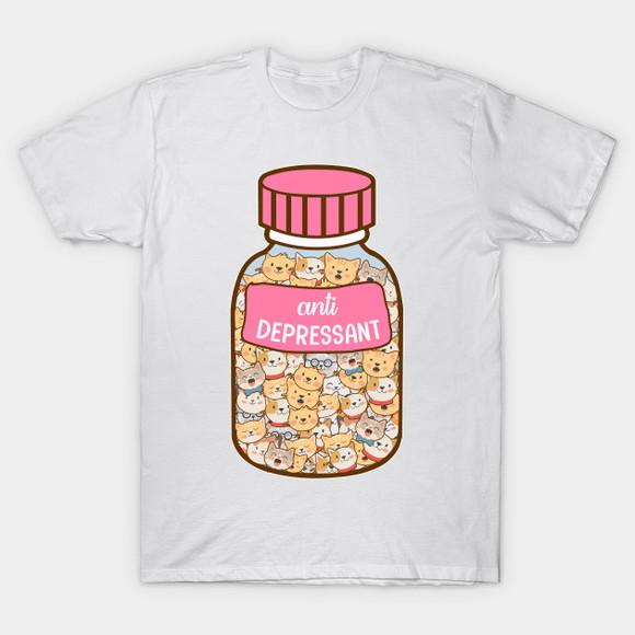 Camiseta Cat Anti Depressant