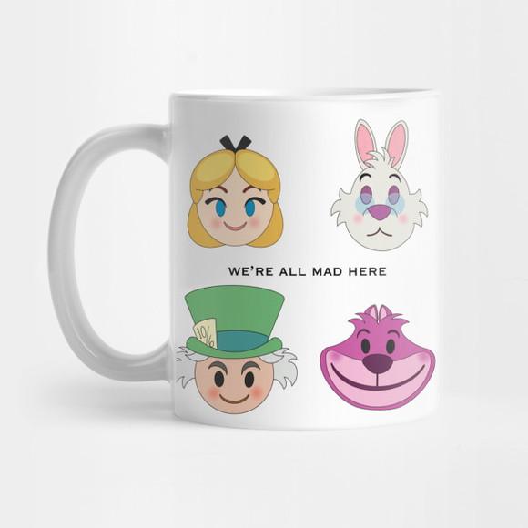 Caneca Alice No País Das Maravilhas We’re All Mad