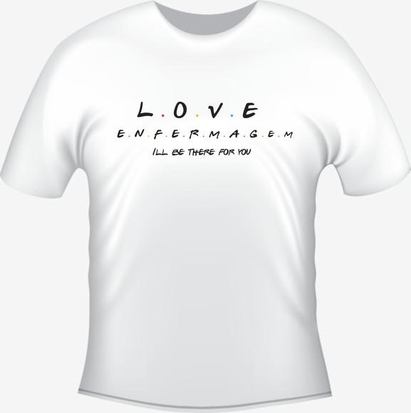 Camiseta Enfermagem Love Friends