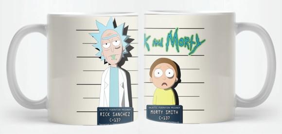 Caneca Mugshot R.i.c.k. And M.o.r.t.y