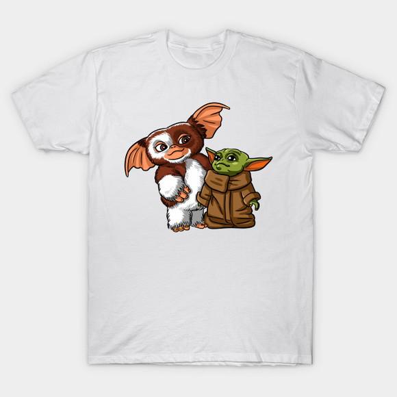 Camiseta Baby Yoda e Mogwais