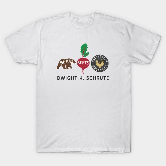 Camiseta The Office Dwight Schrute Beers Beets Battlestar
