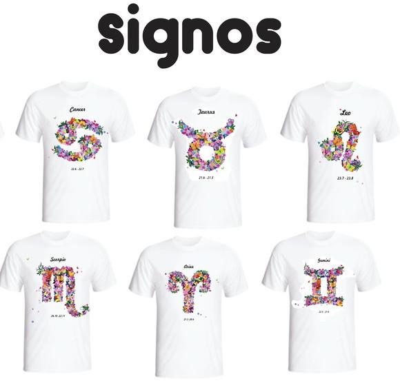 Camiseta Signos - Escolha o Seu - Personalizada
