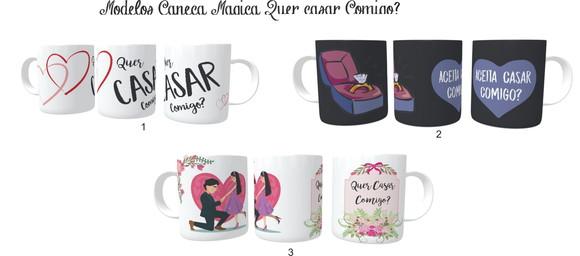 Caneca Mágica Pedido de Casamento - escolha seu modelo