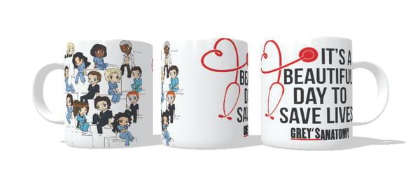 Caneca Anatomia da Grey Greys Anatomy Draw