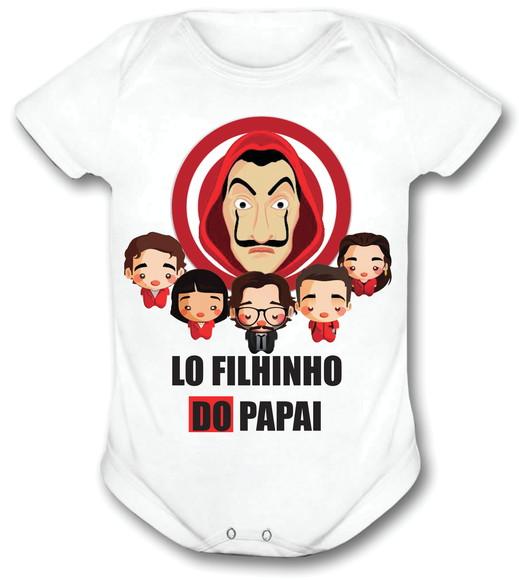Body Para Bebê - La Casa De Papel - Filhinho Do Papai