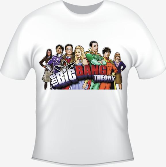 Camiseta Tbbt Bazinga The Big Bang Heroes Theory