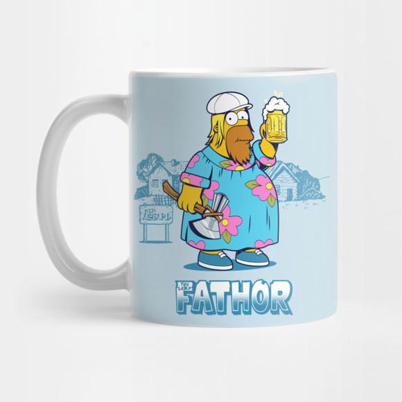 Caneca Brothor Fathor Homer Thor