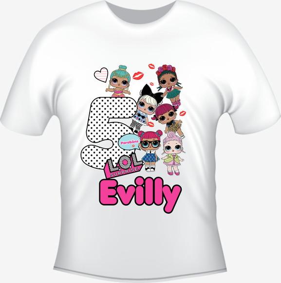 Camiseta L.o.l. Surprise Festa - Aniversário Personalizada