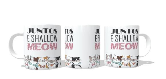 Caneca Gatinhos Gato Shallow Meow
