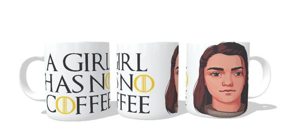 Caneca Game Of Thrones - Arya Stark No Coffee