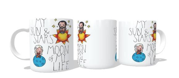 Caneca Game Of Thrones Daenerys Targaryen e Khal Drogo