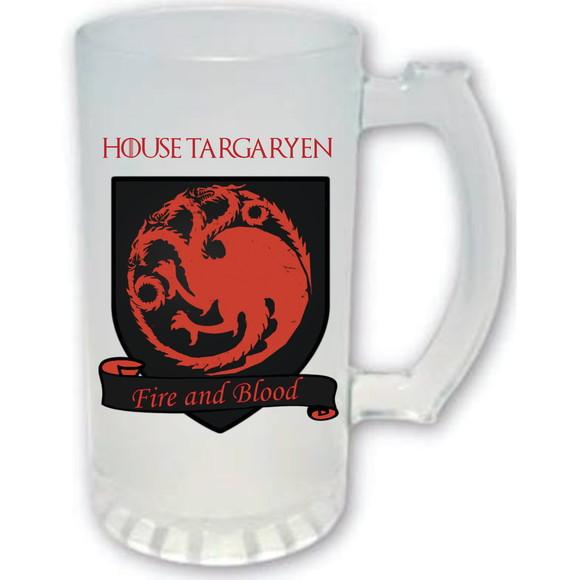 Caneca Chopp Targaryen - Game Of Thrones Fire and Blood