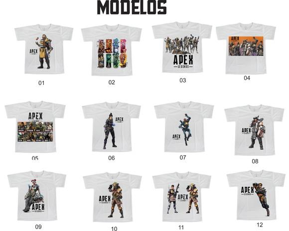 Camiseta Adulto infantil Apex Legends - Escolha seu Modelo