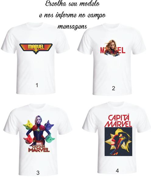 Camiseta Capitã Marvel - Captain Marvel - Escolha Seu Modelo