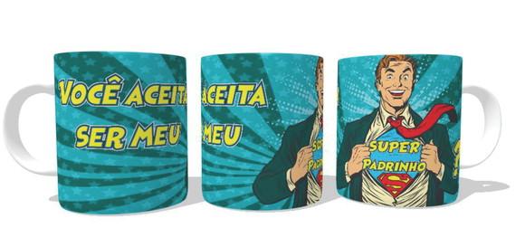 Caneca Casamento Batizado Super Padrinho