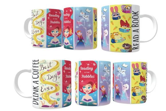 Caneca Read a Book, Drink a Coffee - Disney