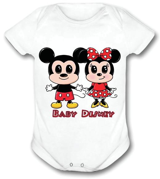 Body para Bebê Mickey e Minnie Baby