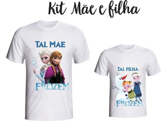 Camiseta Frozen - Tal Mãe Tal Filha Kit /02