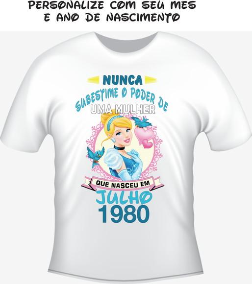 Camiseta Personalizada Cinderella Nunca Subestime