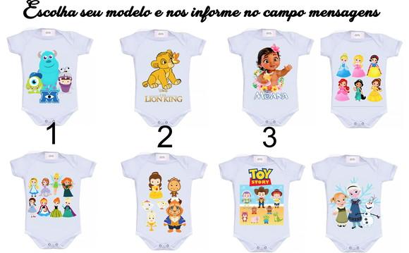 Body para Bebê Baby Disney - Escolha Seu Modelo