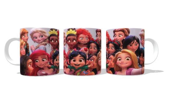 Caneca Selfie Princesas Disney Detona Half