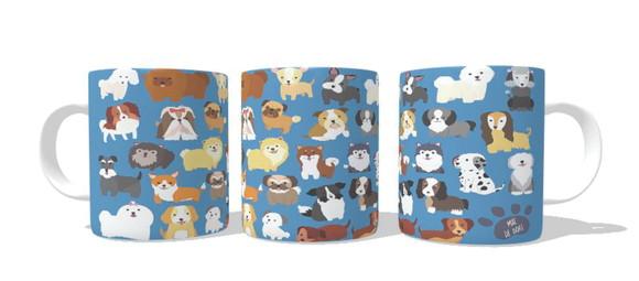 Caneca Mãe de Dog - Doguinhos - Cachorro Cachorrinhos