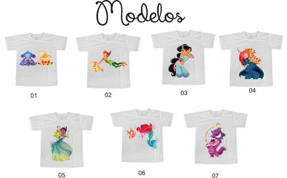 Camiseta Crossover P.o.k.e.mon E Disney - Escolha Seu Modelo