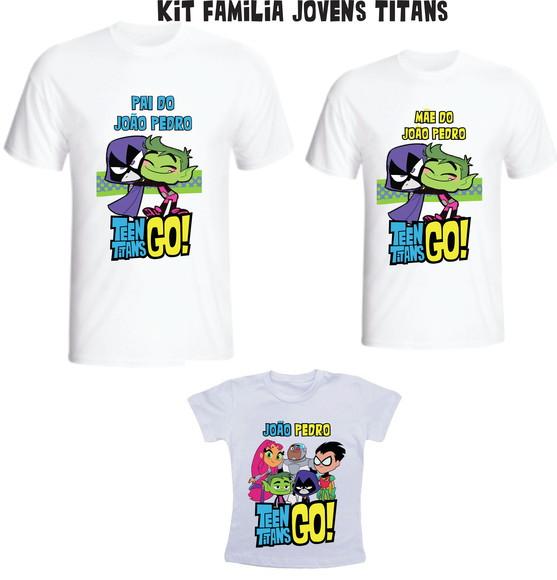 Camiseta Jovens Titãs Kit /03 - Personalizada