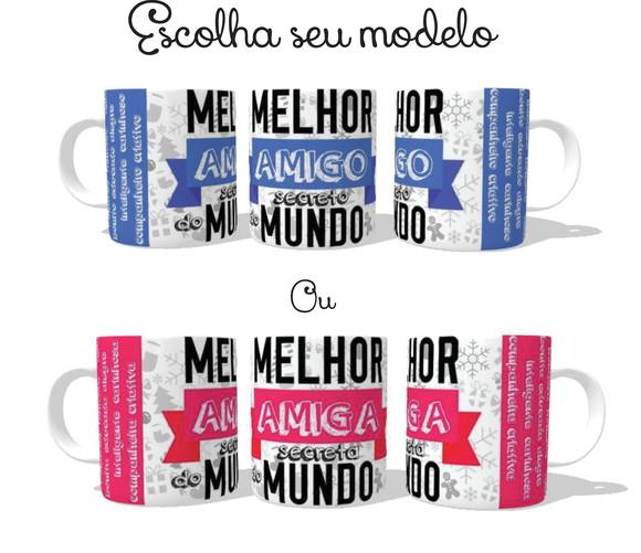Caneca Amigo Oculto - Amigo Secreto - Escolha seu modelo
