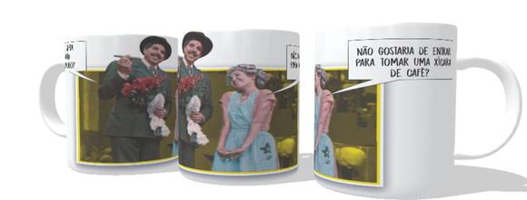 Caneca Dona Florinda e Professor Girafales - Chaves