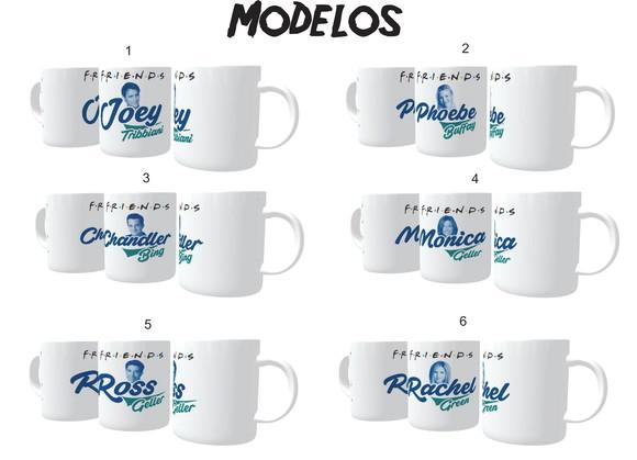 Caneca Seriado Friends - Amigos - Personagens