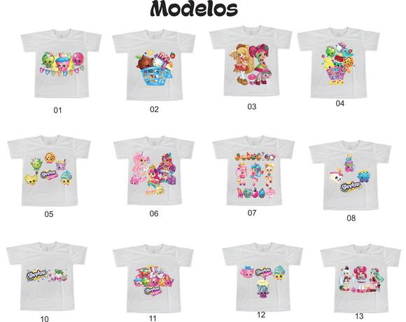 Camiseta Shopkins - Escolha seu Modelo