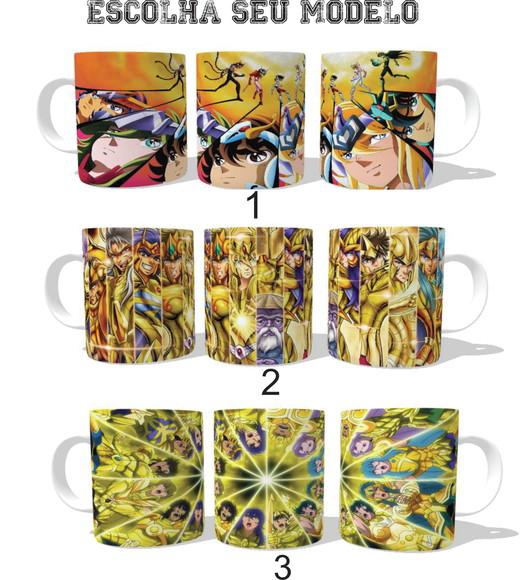 Caneca Cavaleiros do Zodíaco - Escolha seu modelo