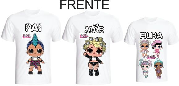 Camiseta L.o.l Surprise Kit /03 camisetas - Personalizada