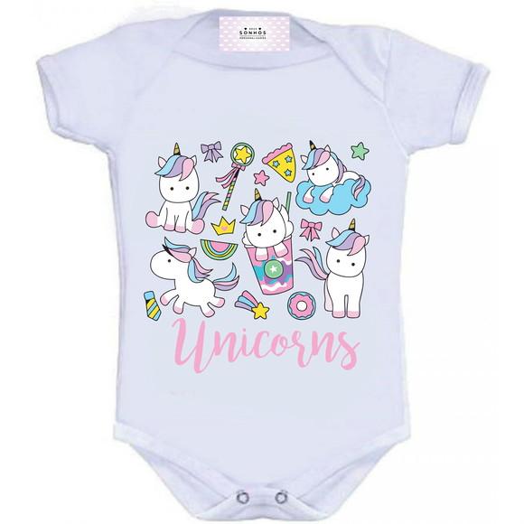 Body para Bebê Unicórnios