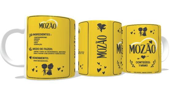 Caneca Mozão Cor Amarela - Namorados - Dia dos namorados