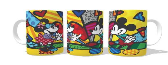 Caneca Mickey e Minnie Multicolor